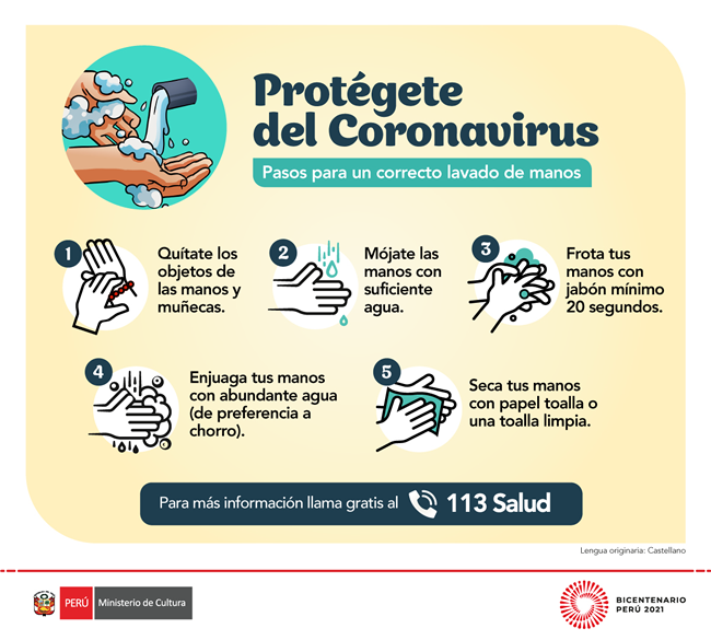 Protegete del Coronavirus: Lavado de manos