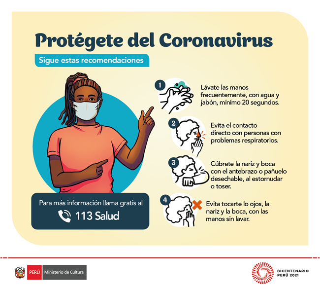Protegete del Coronavirus: Recomendaciones generales
